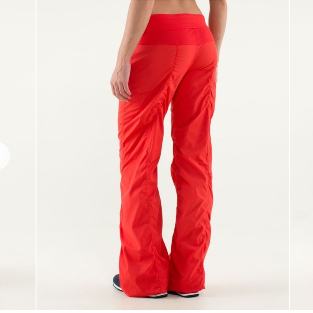 lululemon athletica Red Wide-Leg Athletic Pants